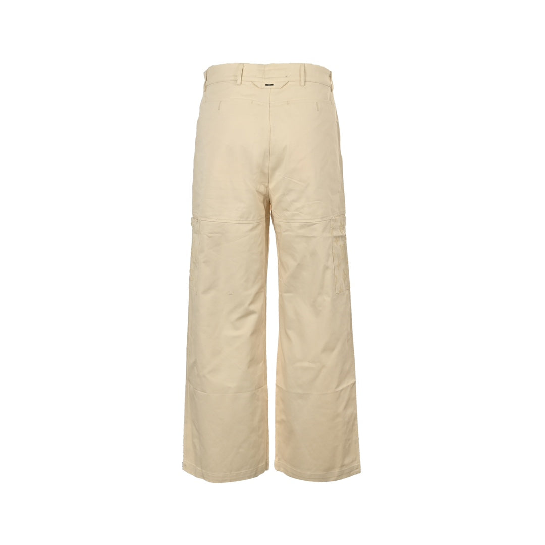 Jean patchwork floqué à fleurs anciennes 24Fw