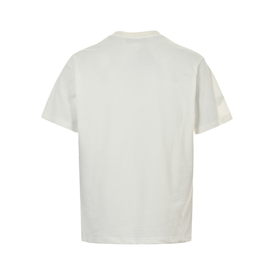 Manches courtes classiques avec bordure en silicone rouge