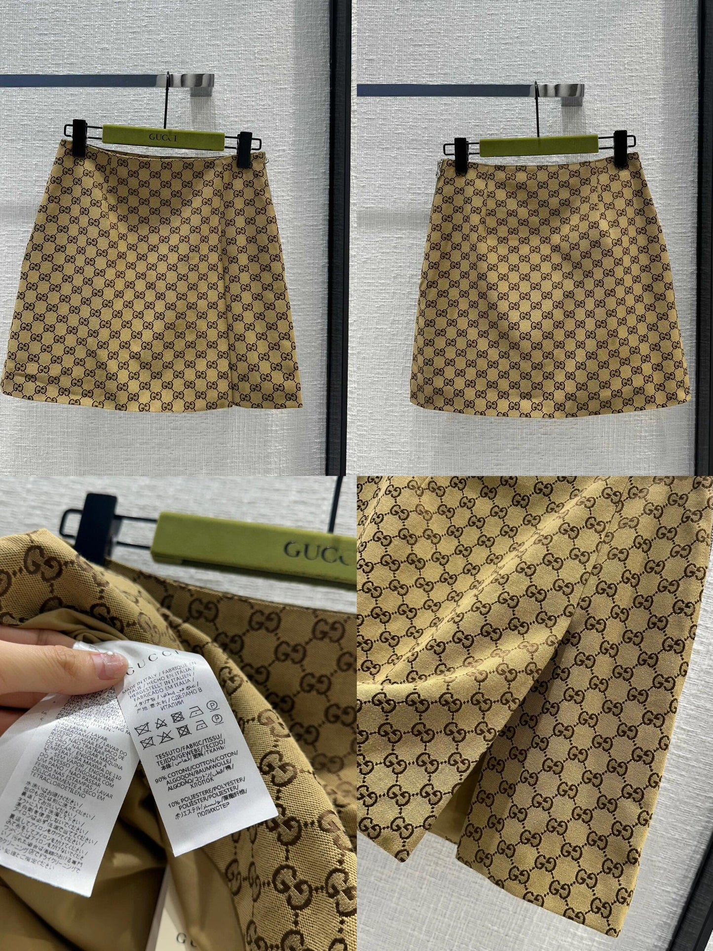 Rock mit seitlichem Reißverschluss