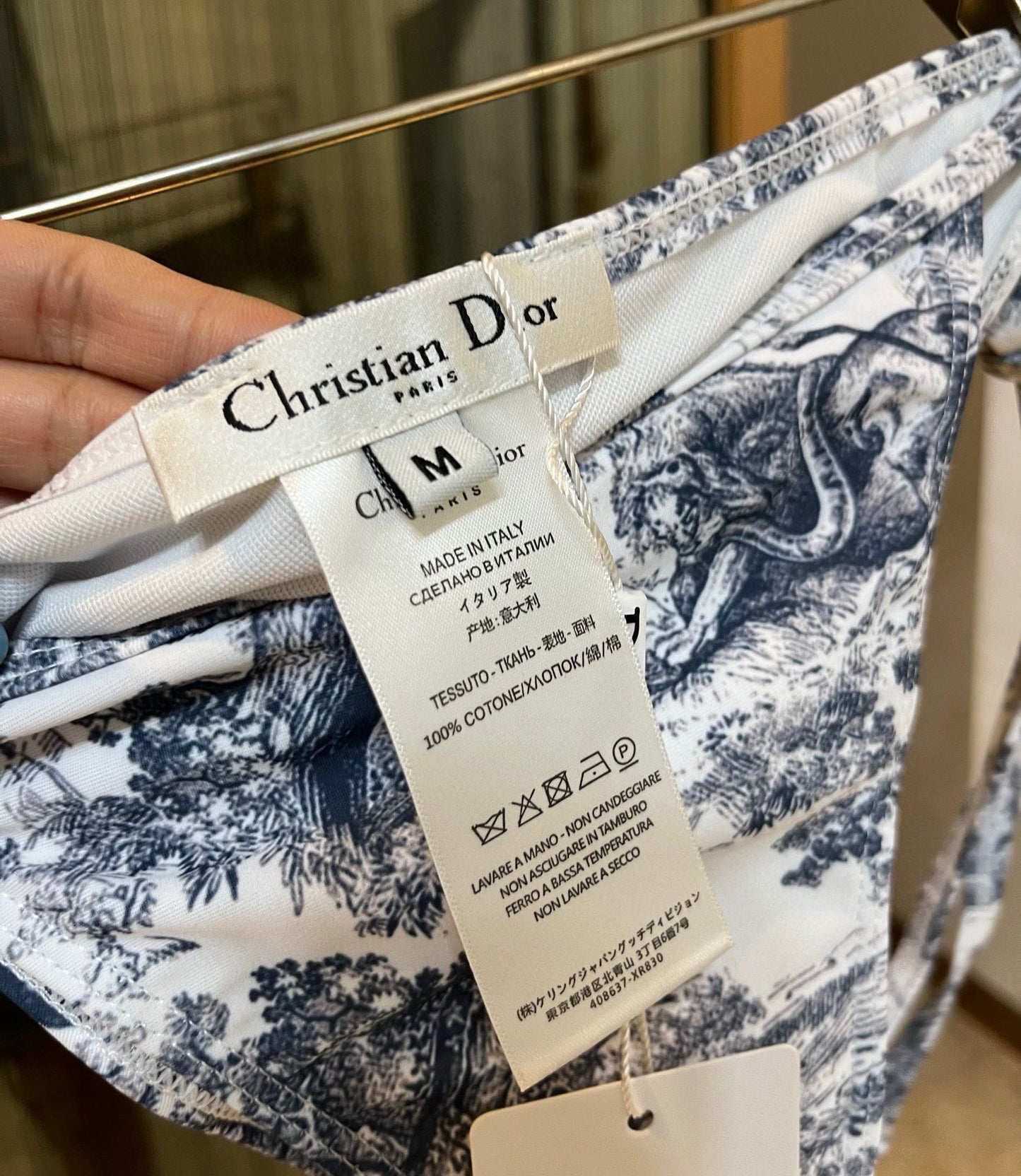 Bedrucktes Tankini-Badeanzug-Set mit Schnürung