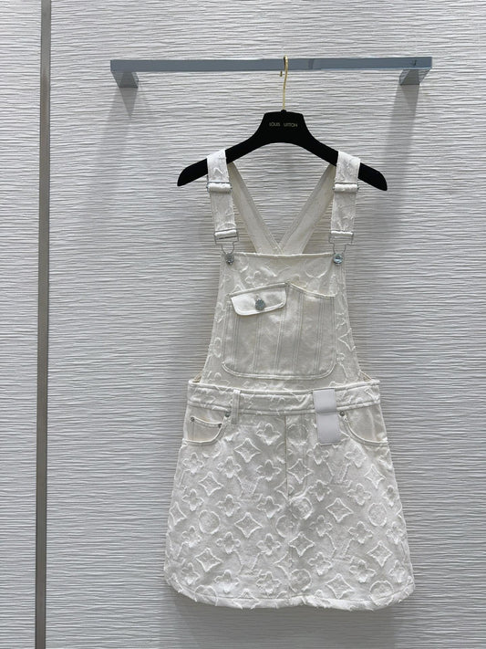 Jupe porte-jarretelles blanche à bords bruts