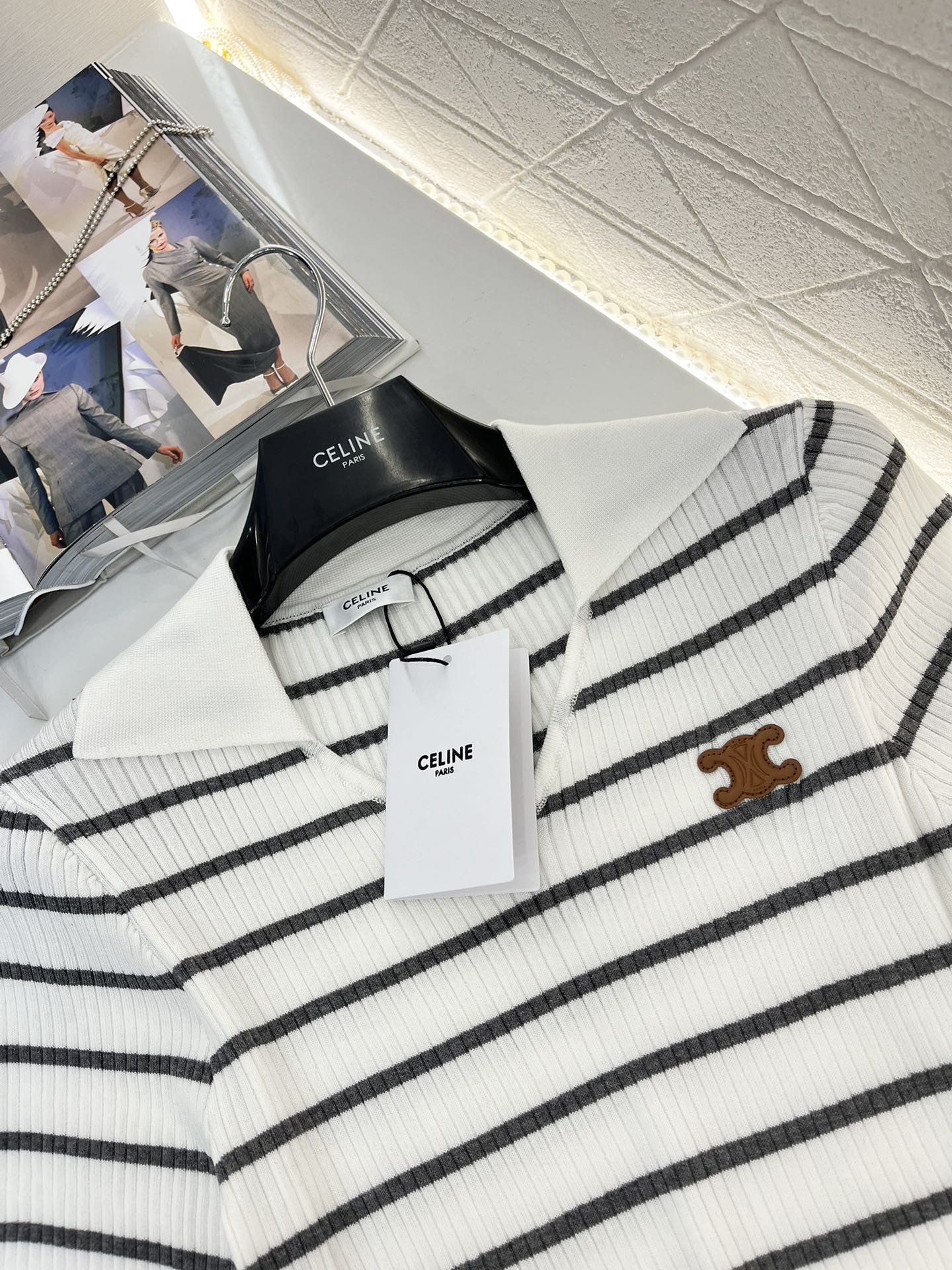 Gestreiftes Stricktop