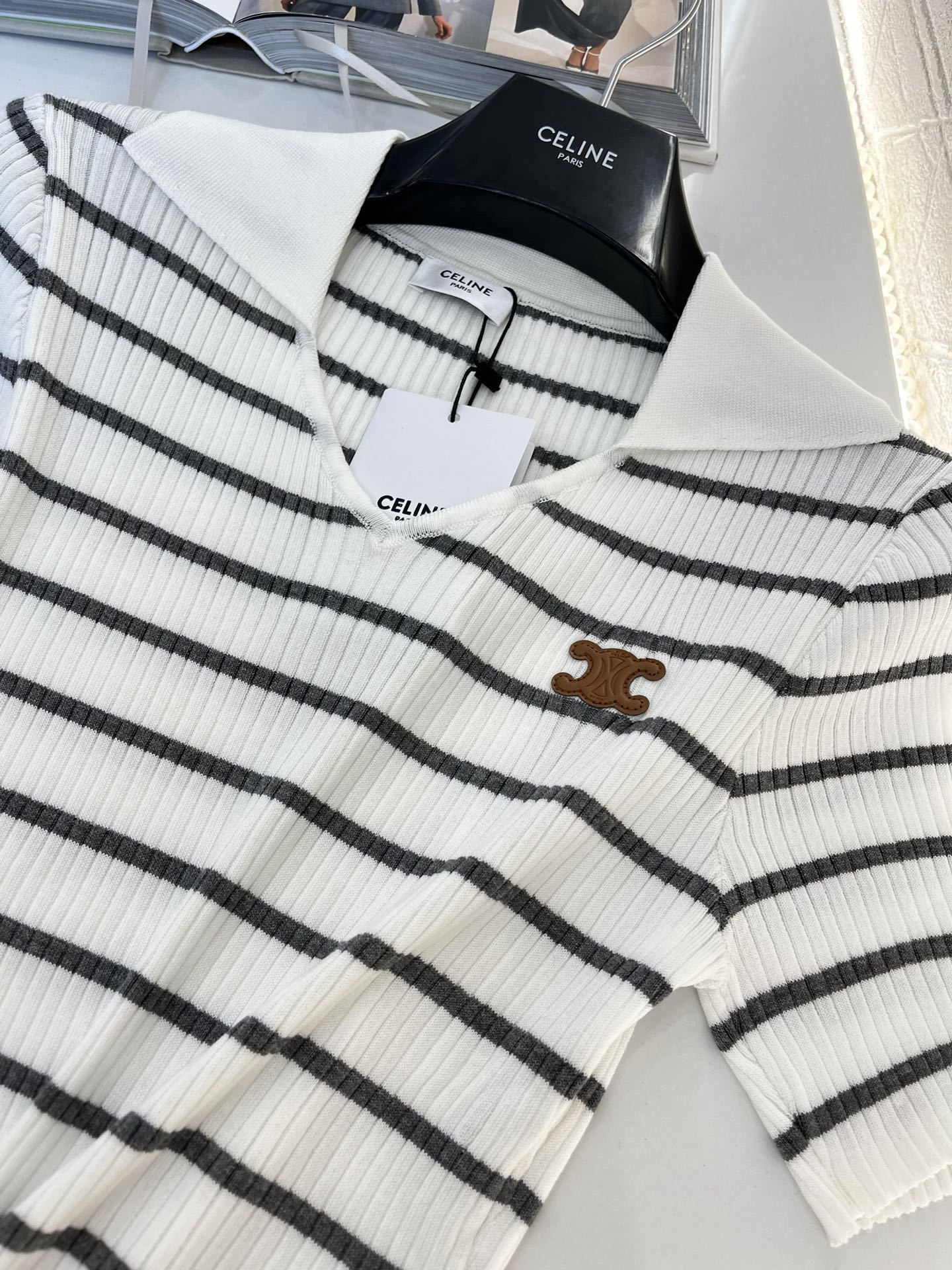 Gestreiftes Stricktop