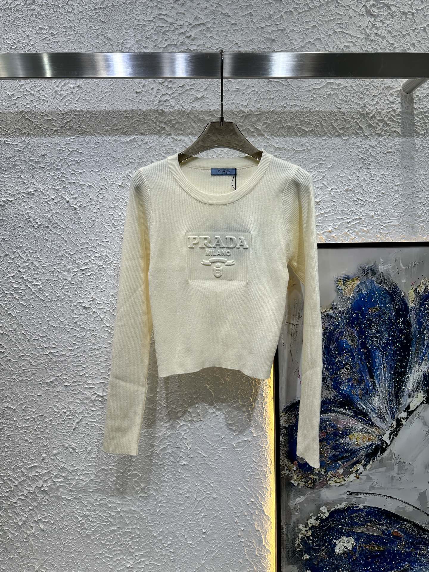 Manches longues tricotées imprimées en acier 3D