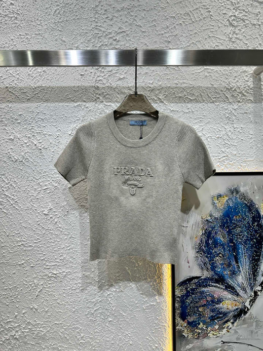 Manches courtes tricotées imprimées en acier tridimensionnel