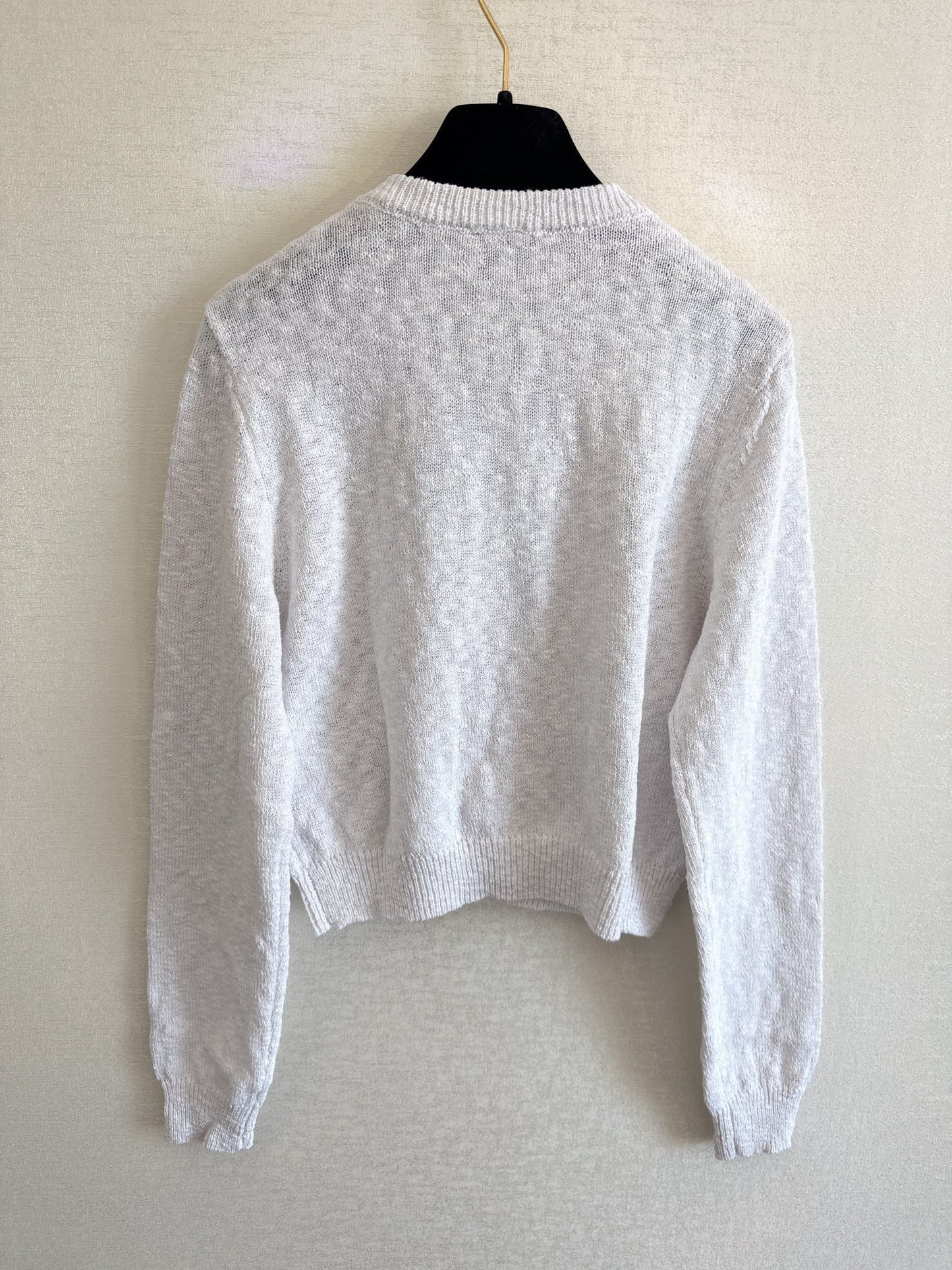 Gestreifte Strickjacke