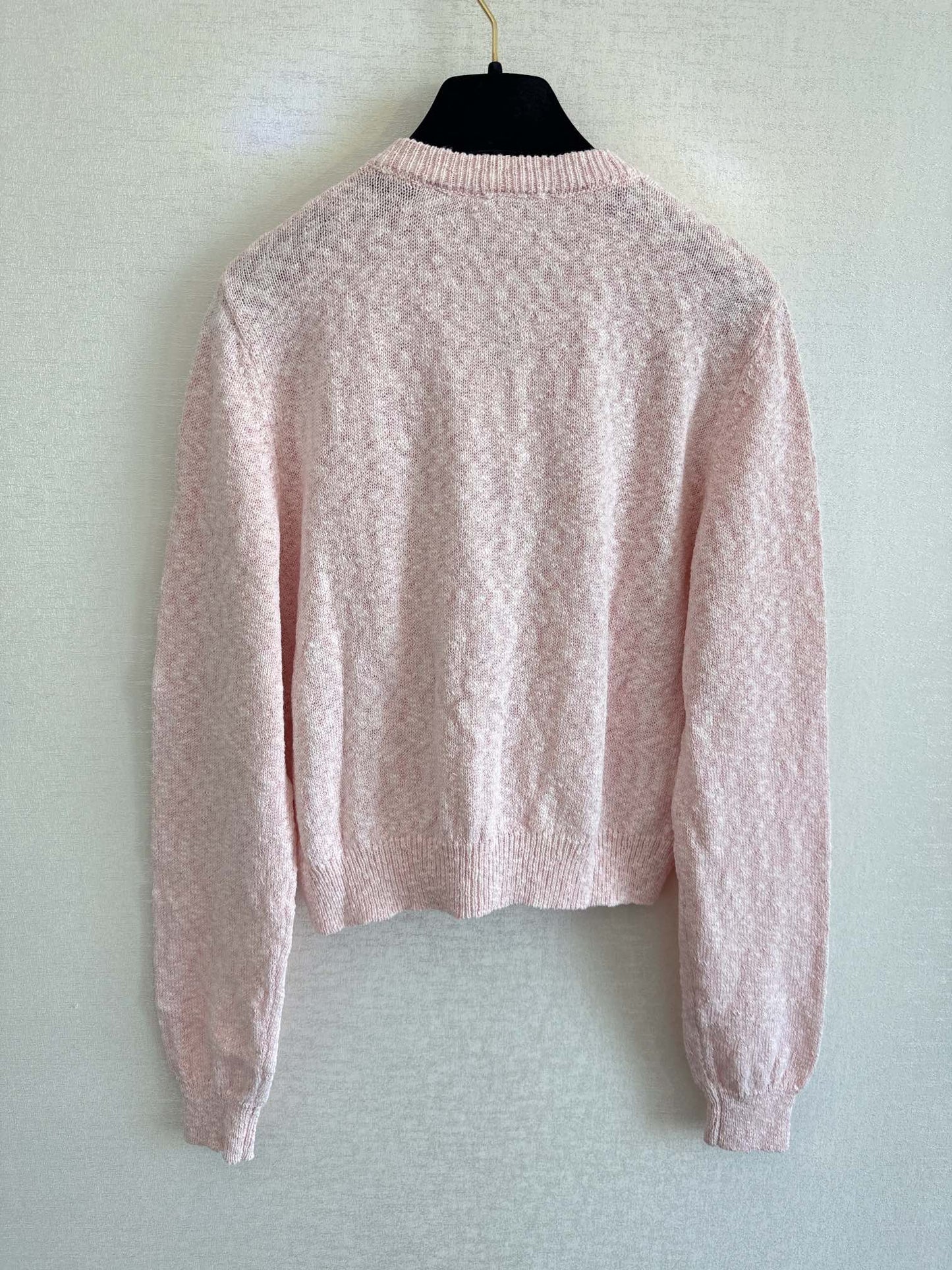 Gestreifte Strickjacke