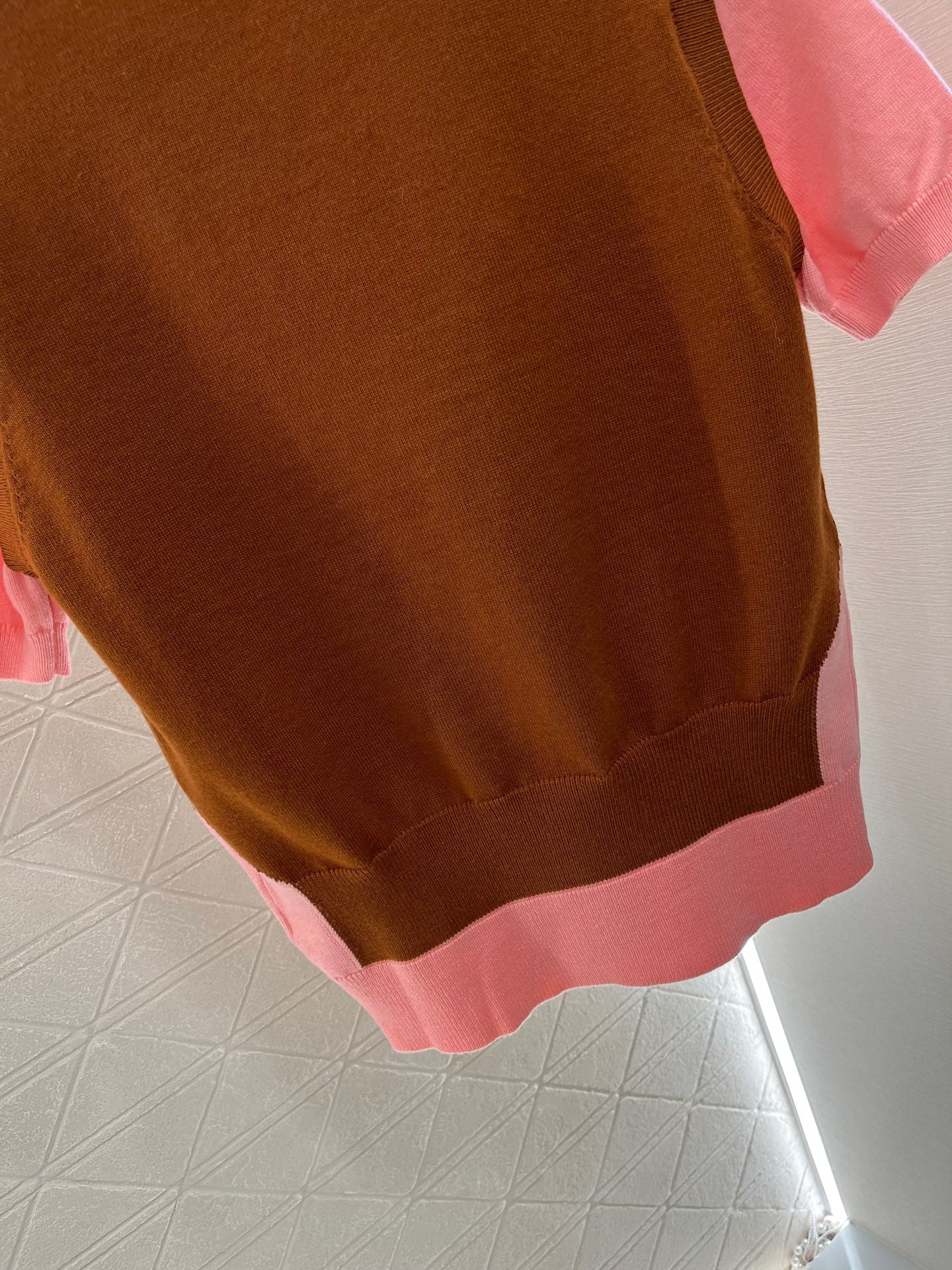 Fake two-piece ππππ knitted top