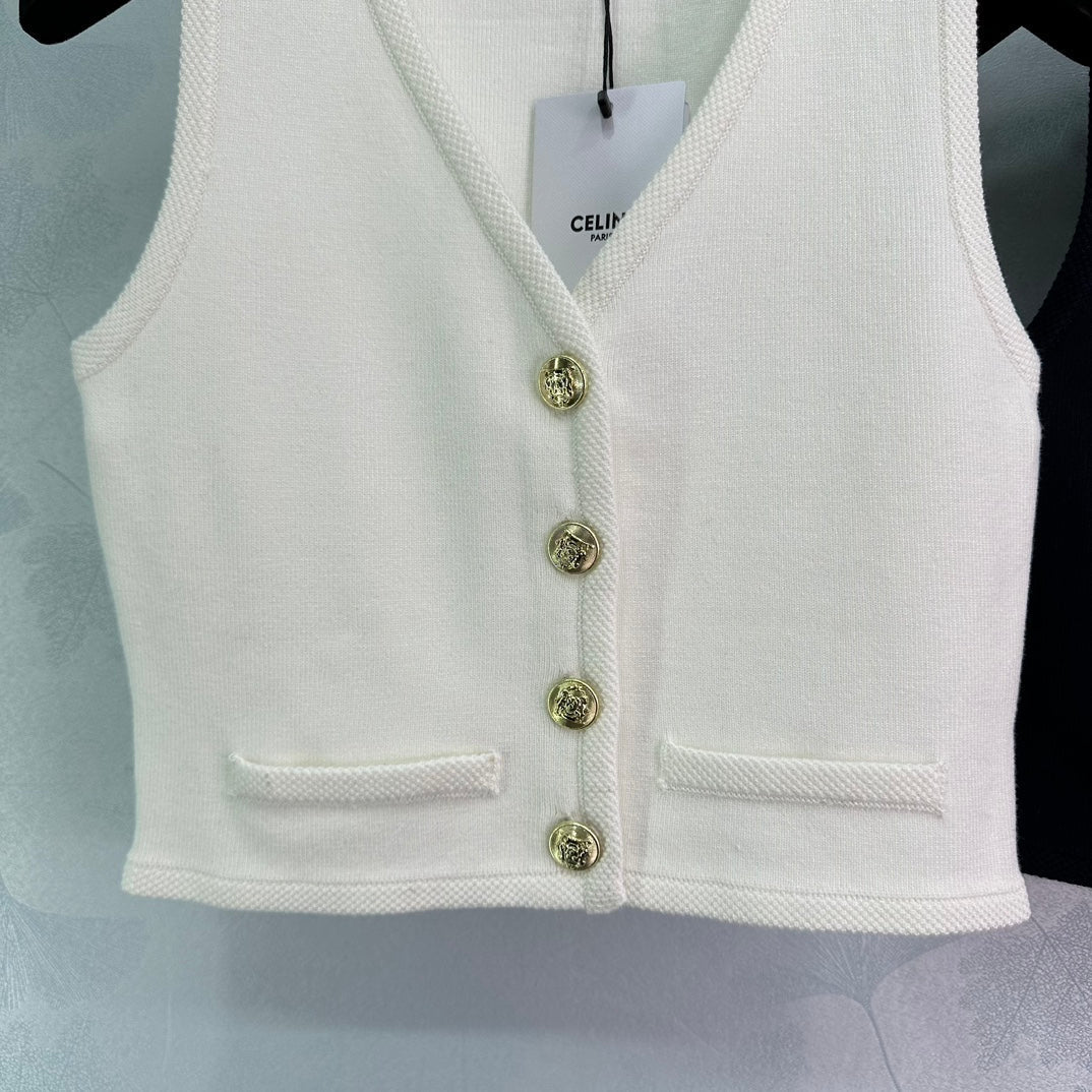 Gilet cardigan à col en V