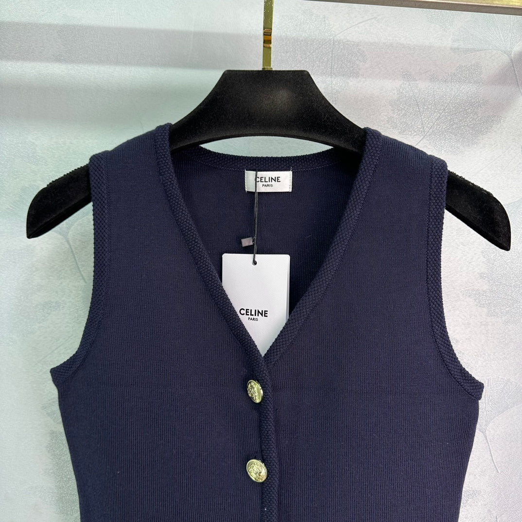 Gilet cardigan à col en V