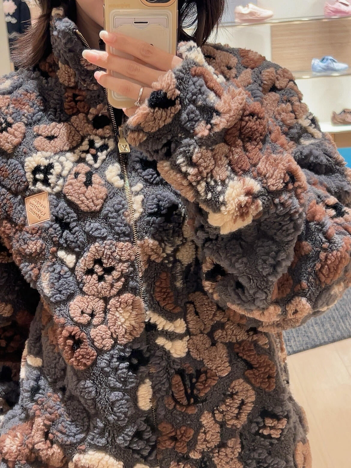 Reversible lambswool jacket