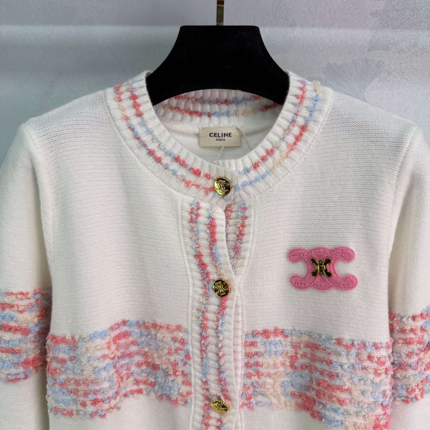 Cardigan en cachemire avec bouton cartable