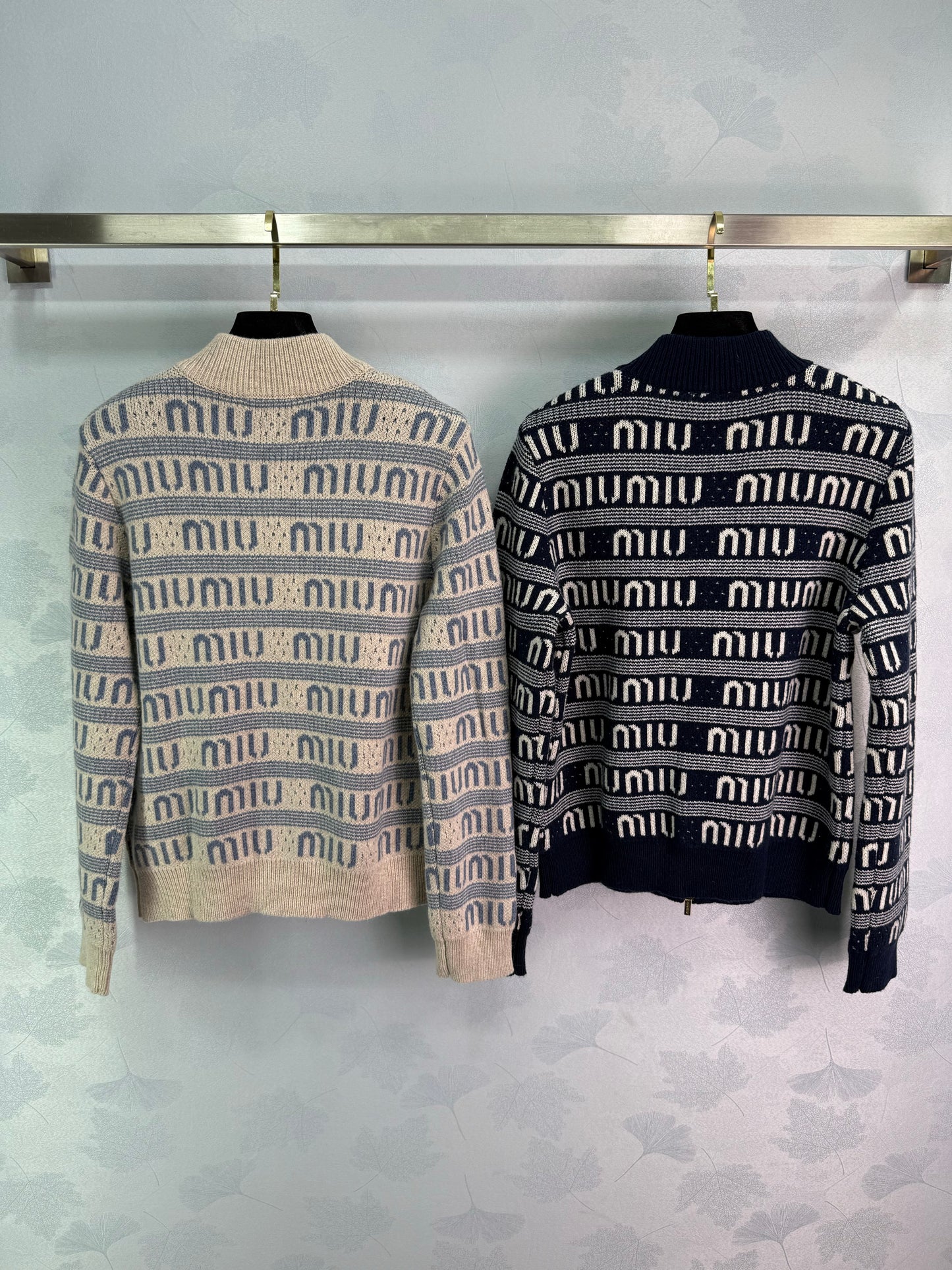 New autumn and winter knitted stand collar cardigan