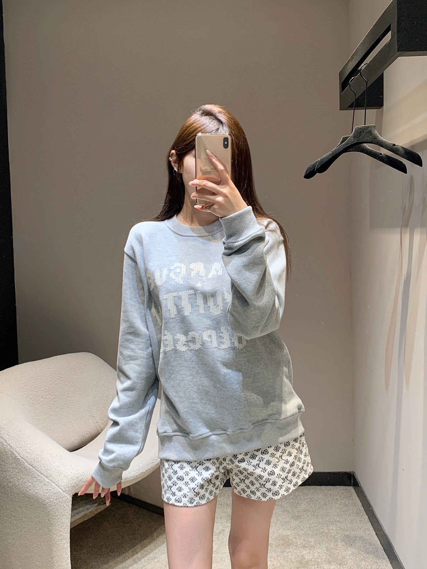 Bedrucktes Slim-Fit-Stretch-Hemd mit Streifen