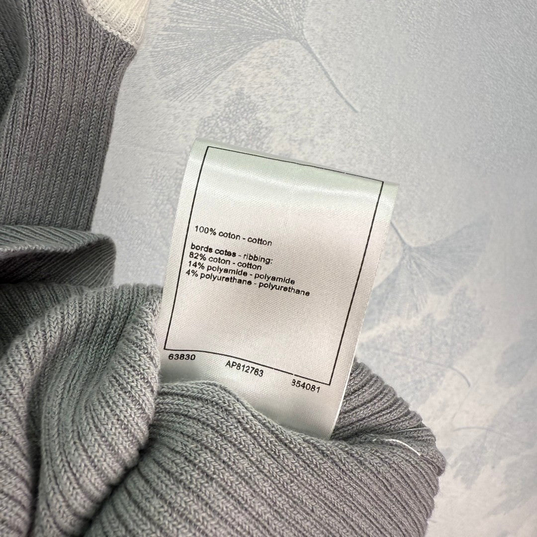 T-shirts à manches courtes en tricot côtelé à blocs de couleurs