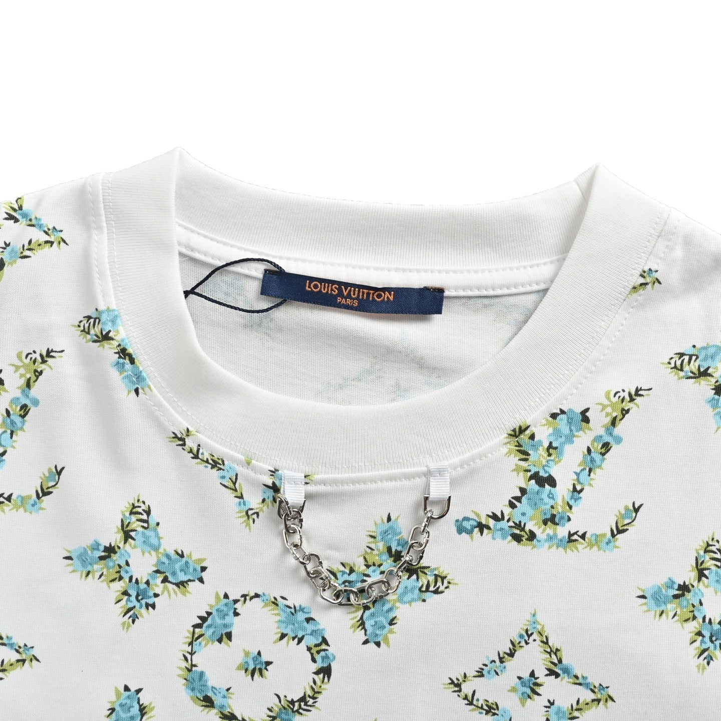 Oversize-T-Shirt mit botanischem Monogramm-Print