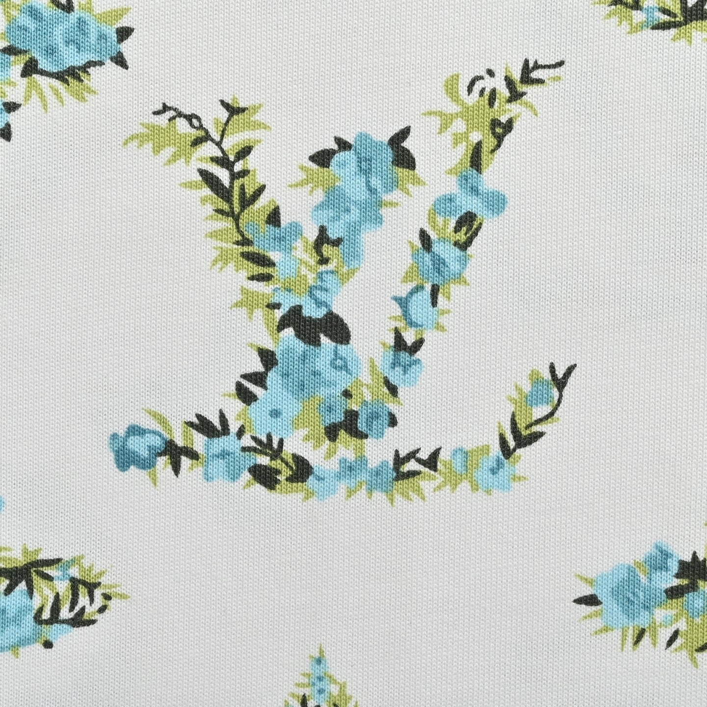 Oversize-T-Shirt mit botanischem Monogramm-Print