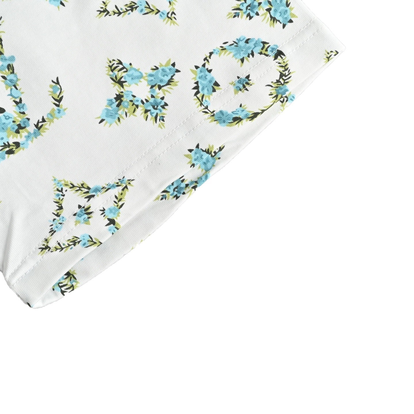 Oversize-T-Shirt mit botanischem Monogramm-Print