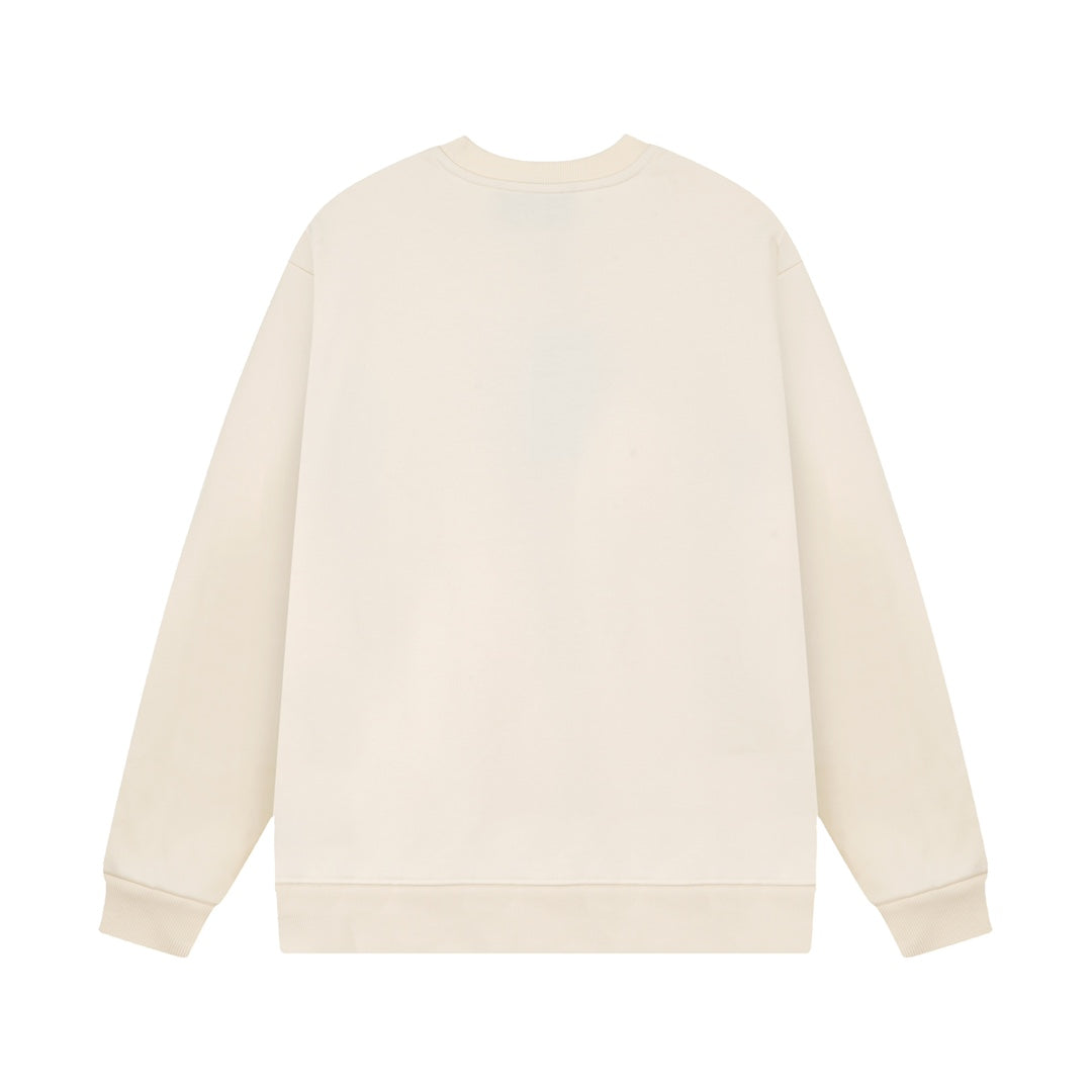 Sweat-shirt à lettres imprimées vertes et rouges