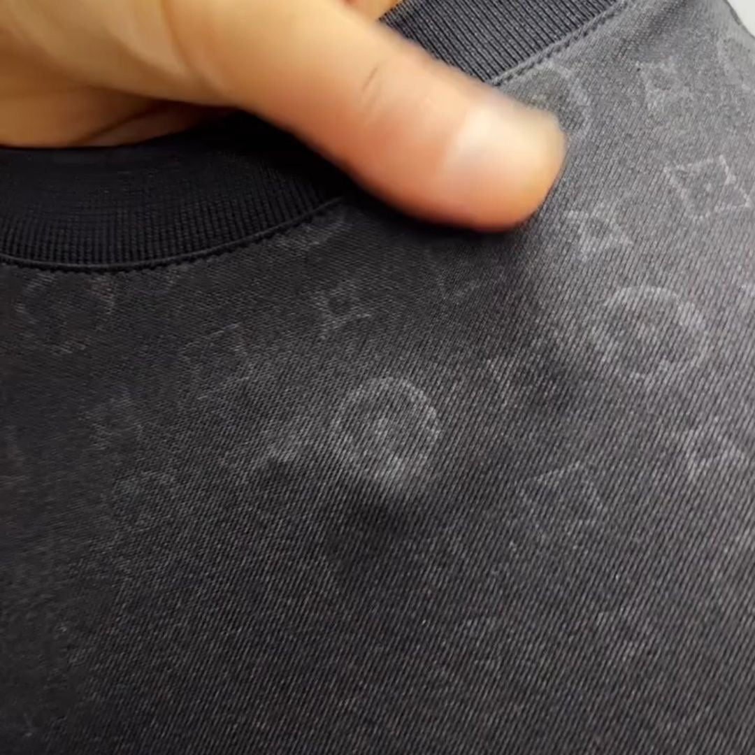 Embossed Cotton T-Shirt