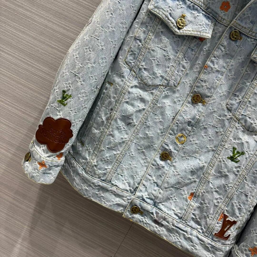 Veste en jean avec logo