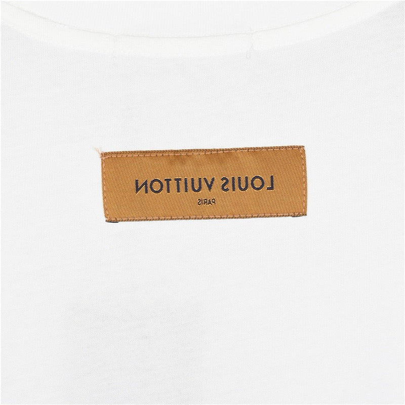 Kurzarm-T-Shirt mit Allover-Aufdruck „French Dou“