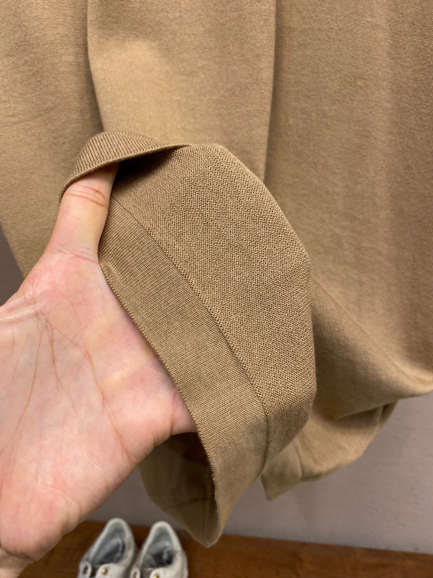 Jacquard-T-Shirt mit langen Ärmeln