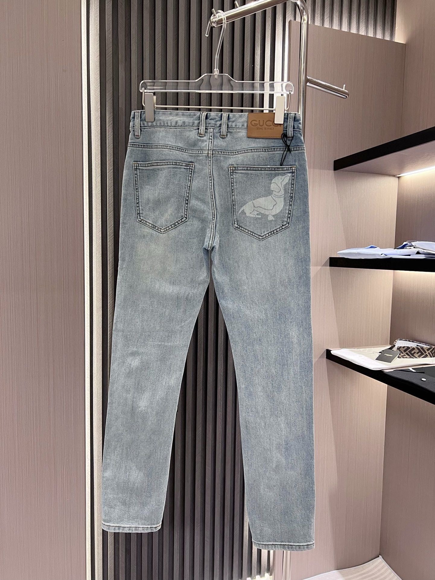 Slim-Fit-Jeans mit Print