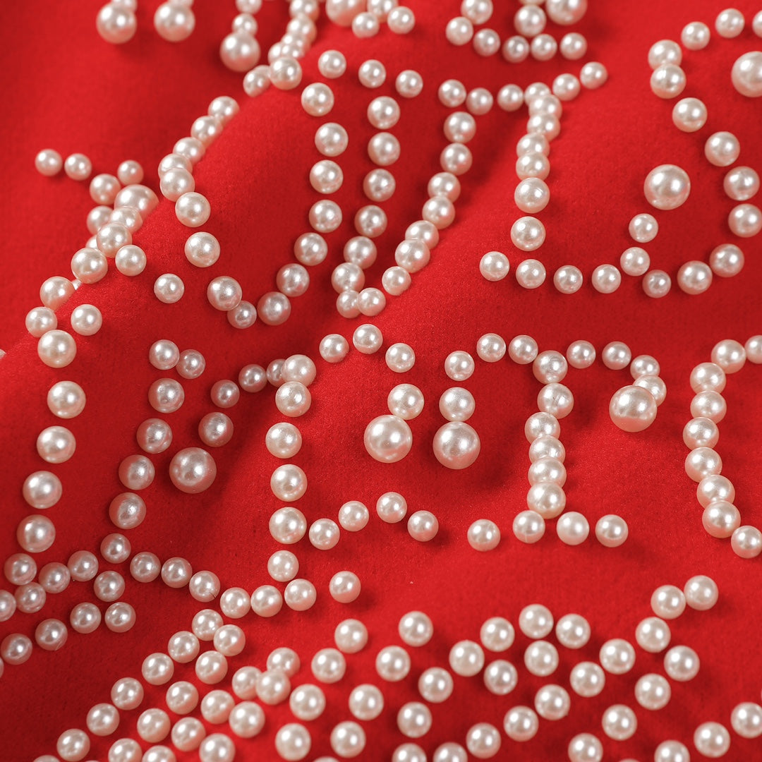 Maillot de baseball avec logo en lettres nacrées