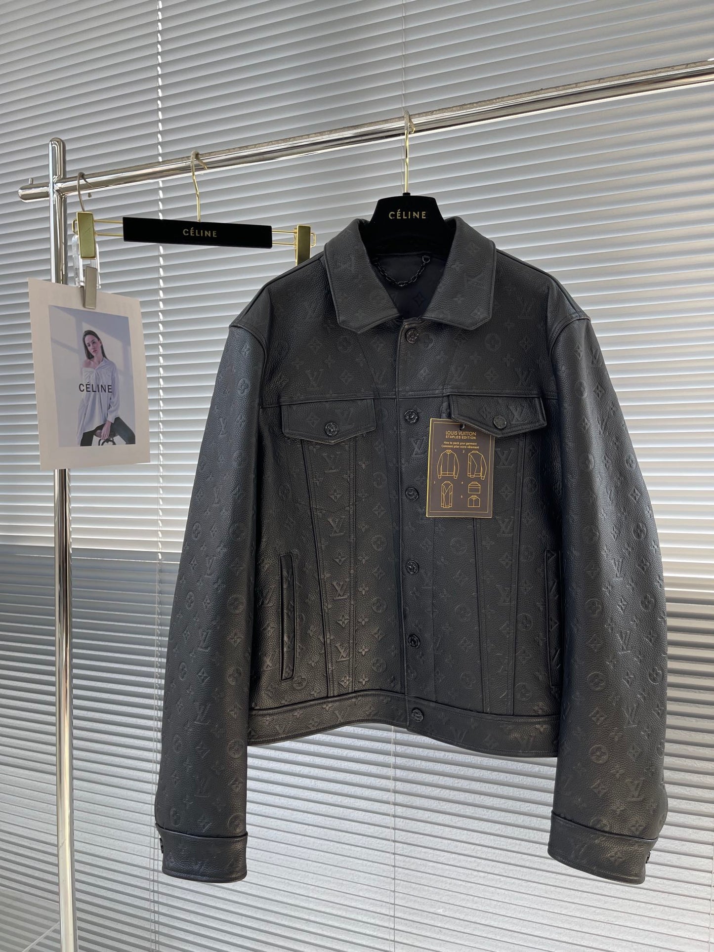 Veste en cuir automne et hiver