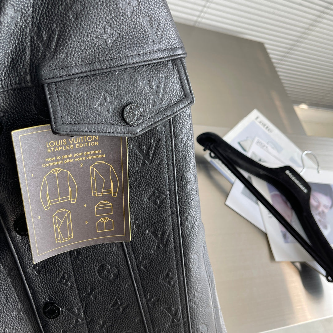 Veste en cuir automne et hiver