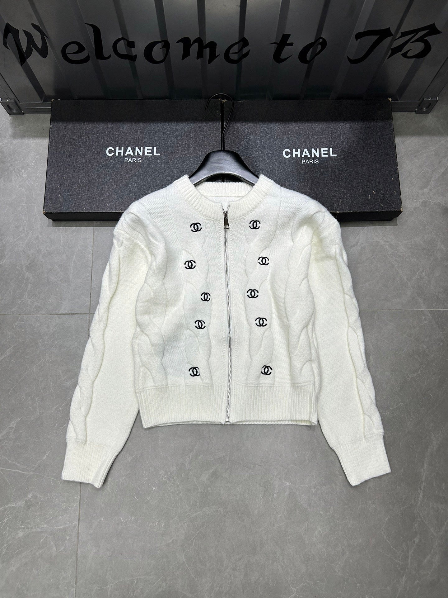 Pull cardigan zippé