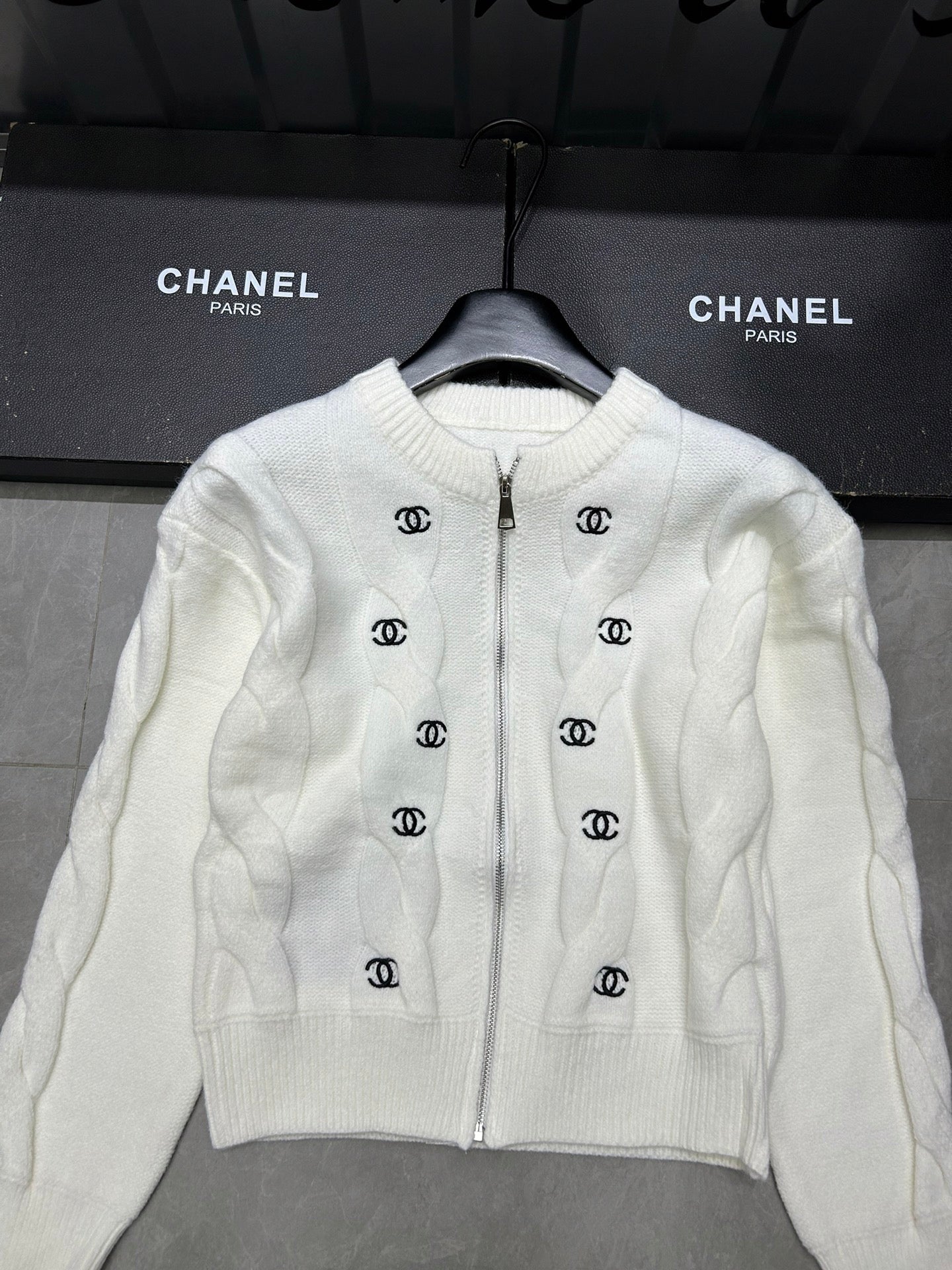 Pull cardigan zippé