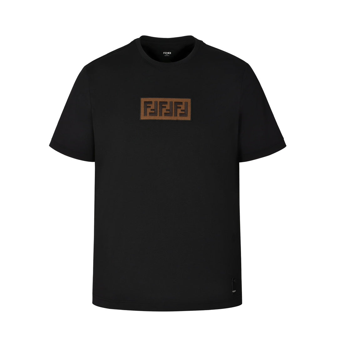 T-shirt avec patch en daim