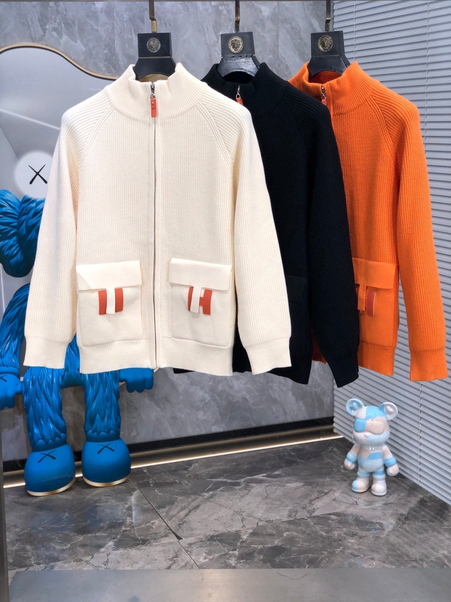 24 Nouvelle veste en laine tricotée automne/hiver