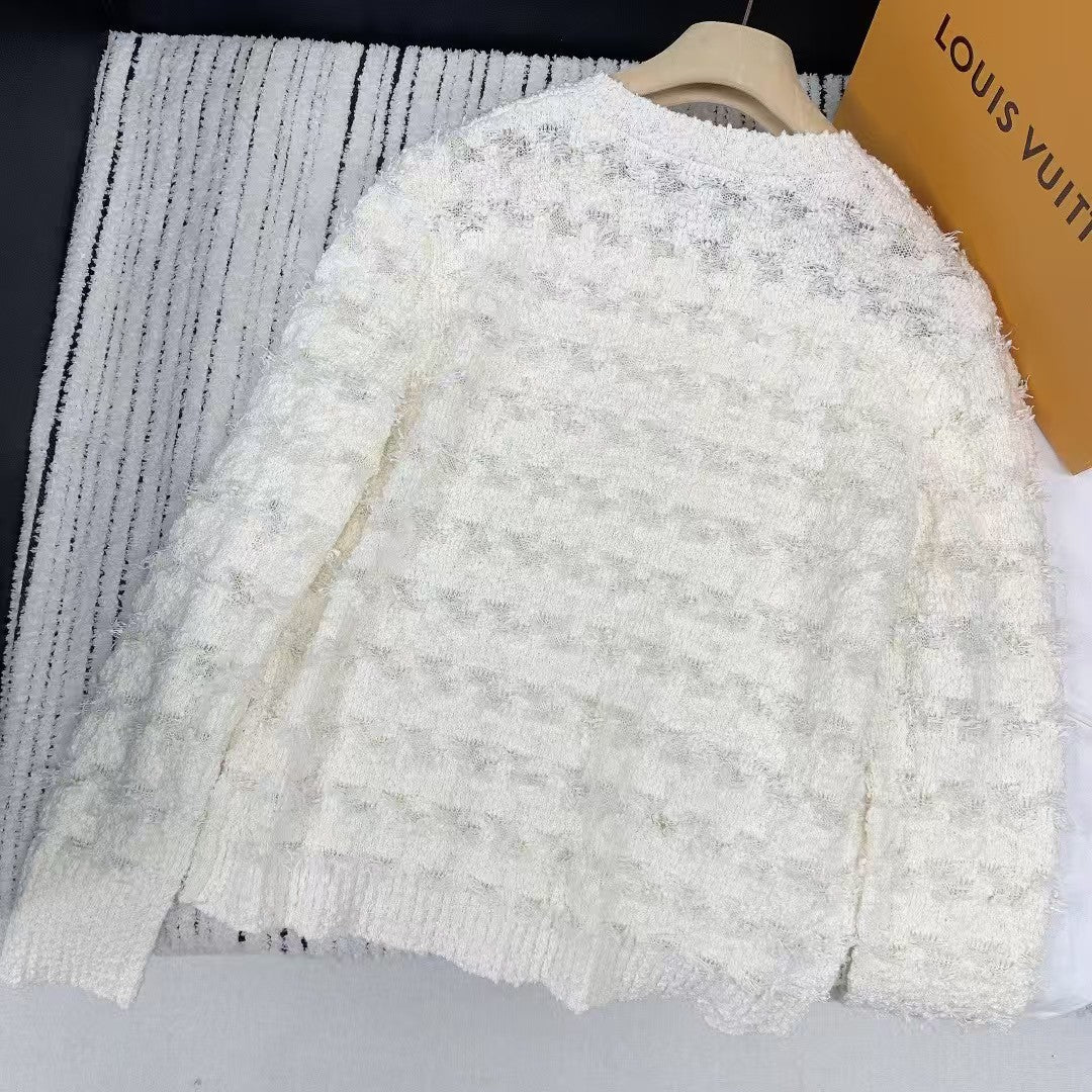 Cardigan tricoté boutonné personnalisé 25ss