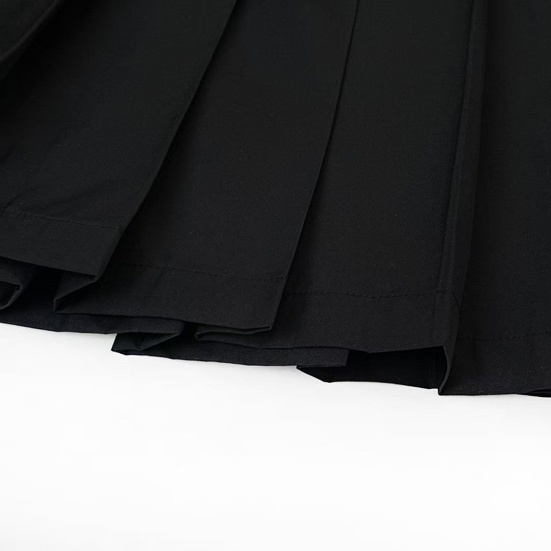 Jupe longue plissée en maille 25ss