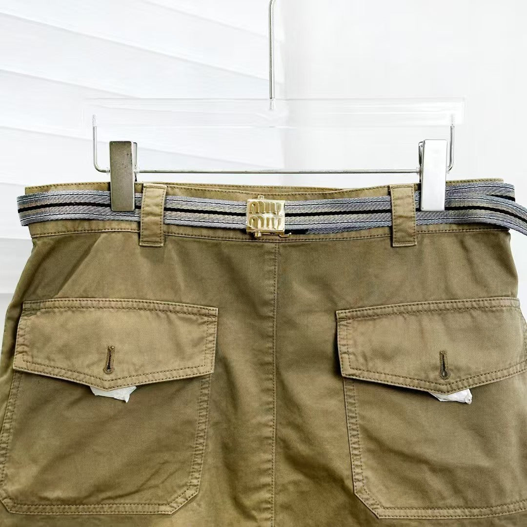 Jupe ceinture à poches cargo 25ss
