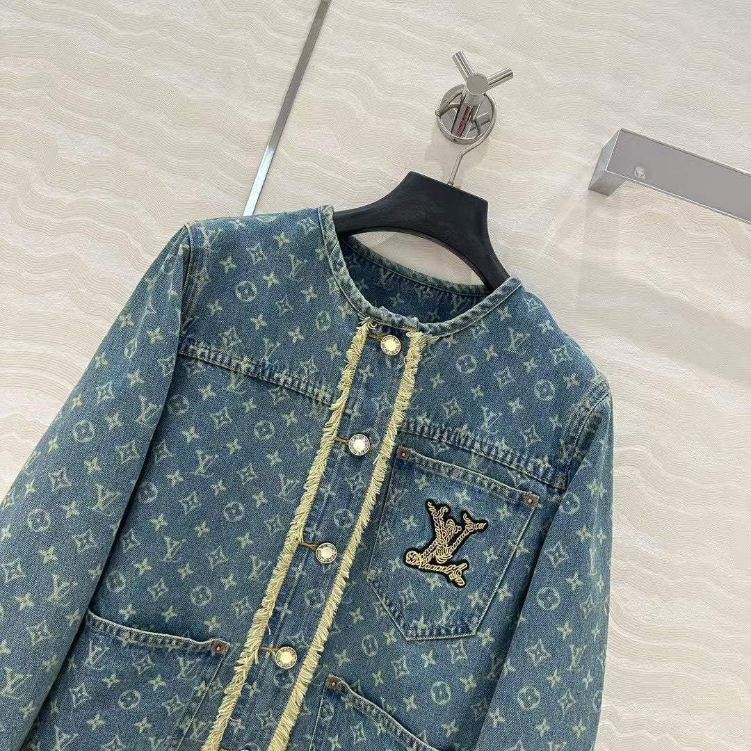 Veste en jean jacquard de début de printemps 25