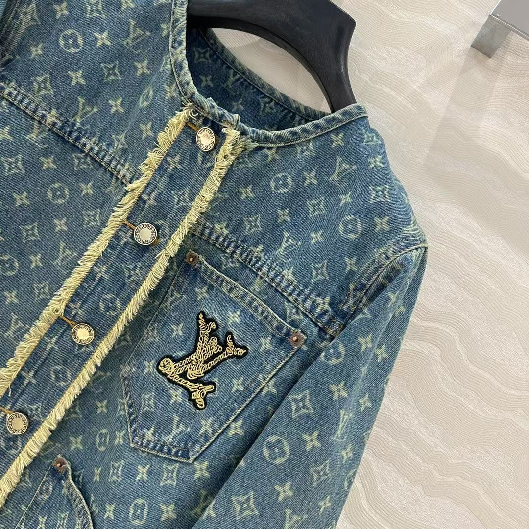 Veste en jean jacquard de début de printemps 25