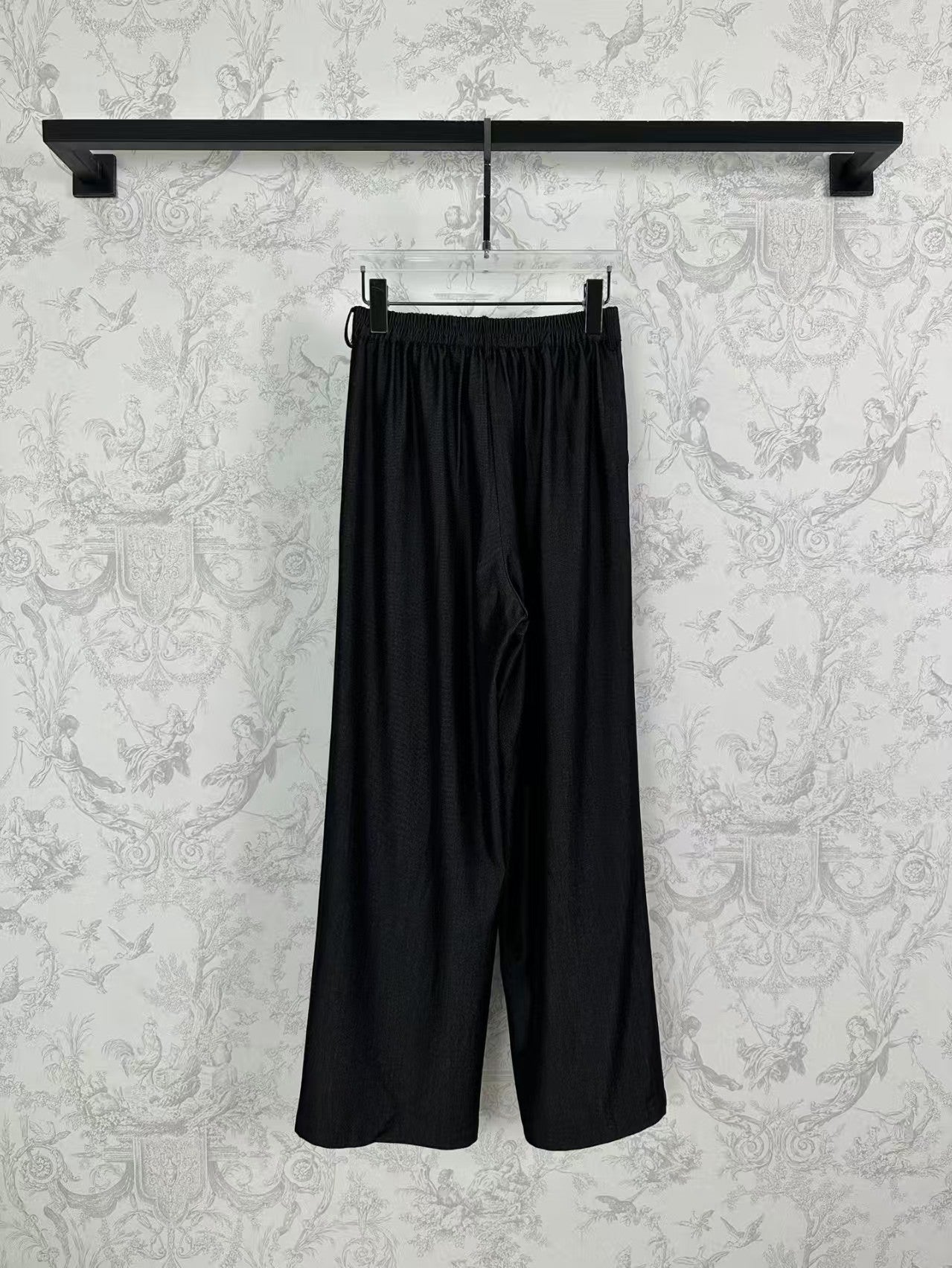 25 Frühes Frühlings-Set aus Seiden-Denim-Bandage und Hose mit weitem Bein und elastischer Taille