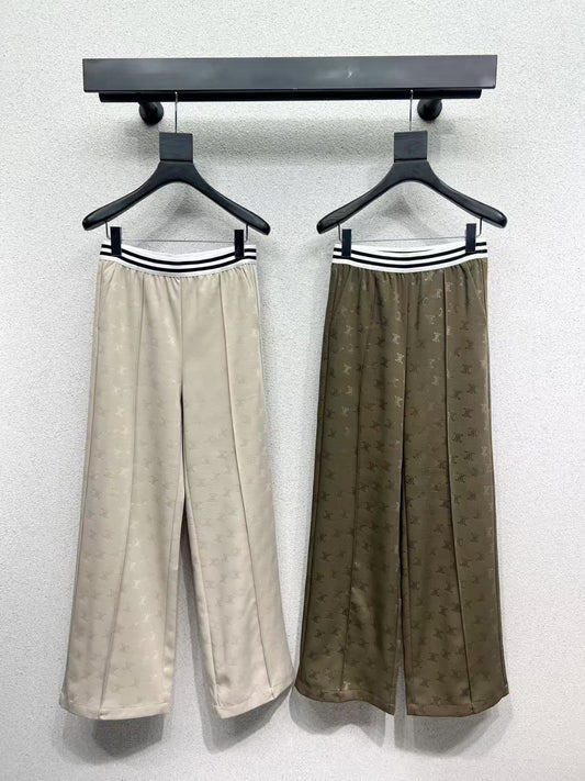 Pantalon décontracté à motif Web en relief 25