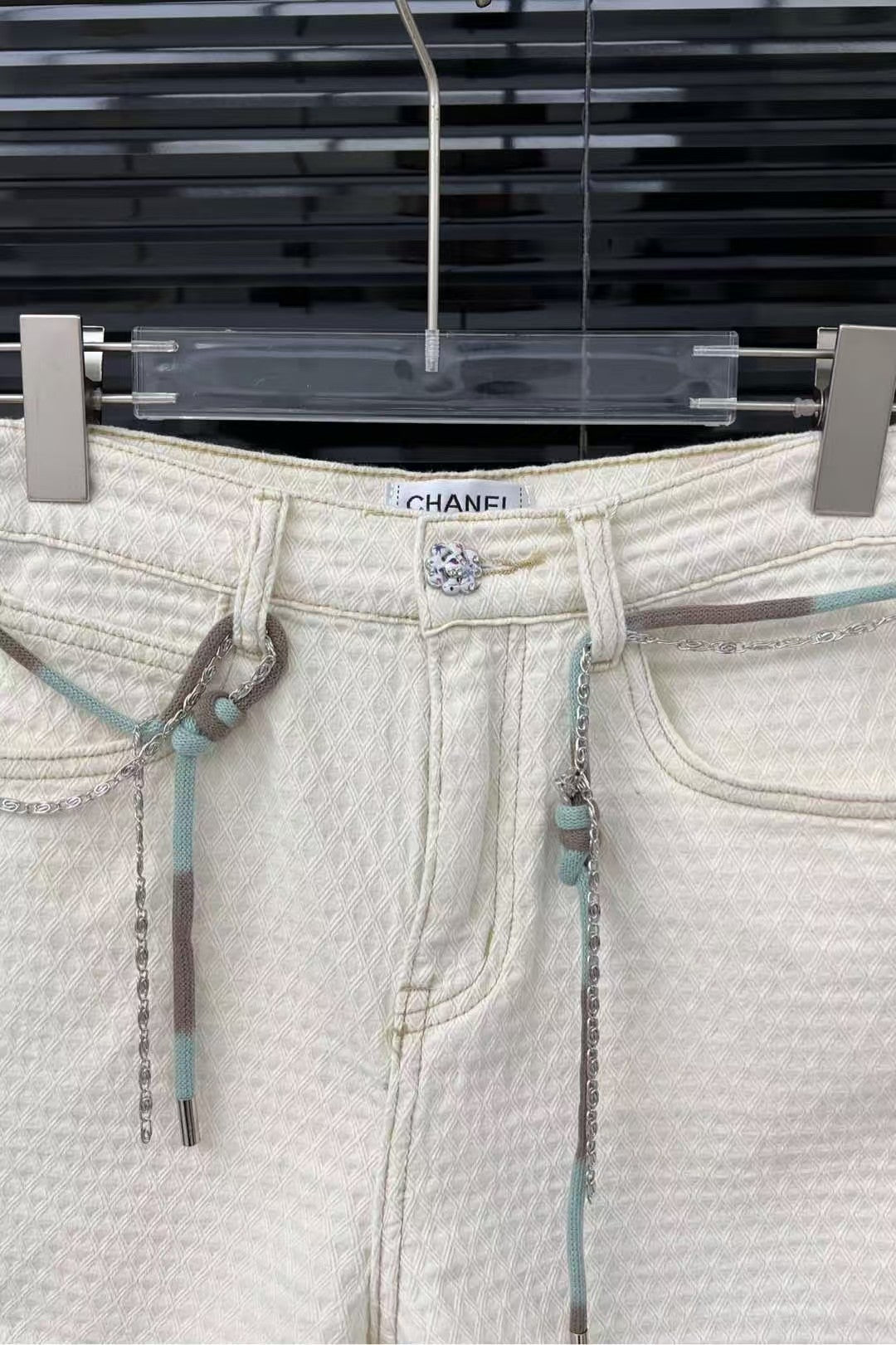 Jacquard-Shorts aus geflochtenem Seil