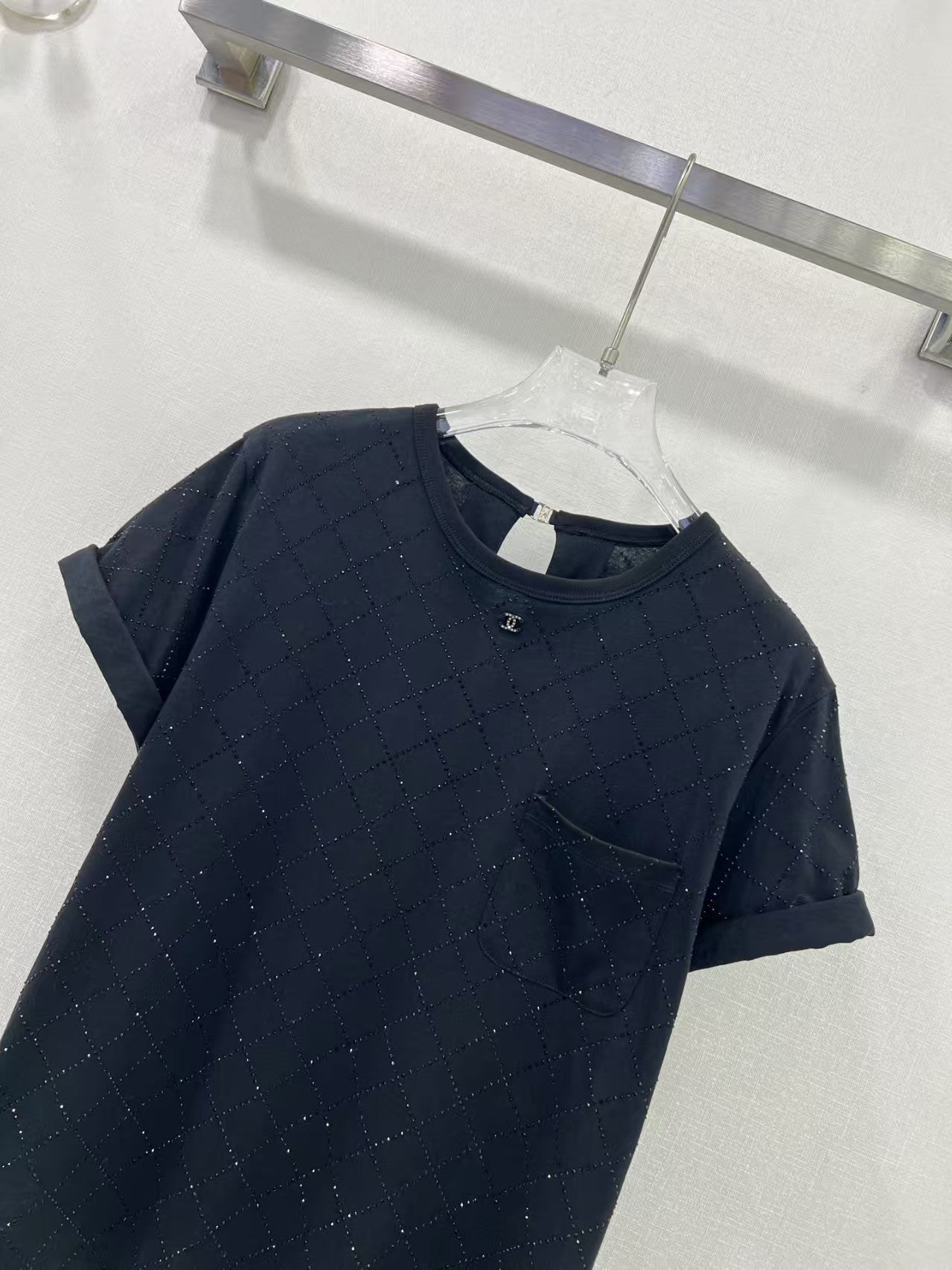 T-shirt dos nu robuste 25ss percé à chaud