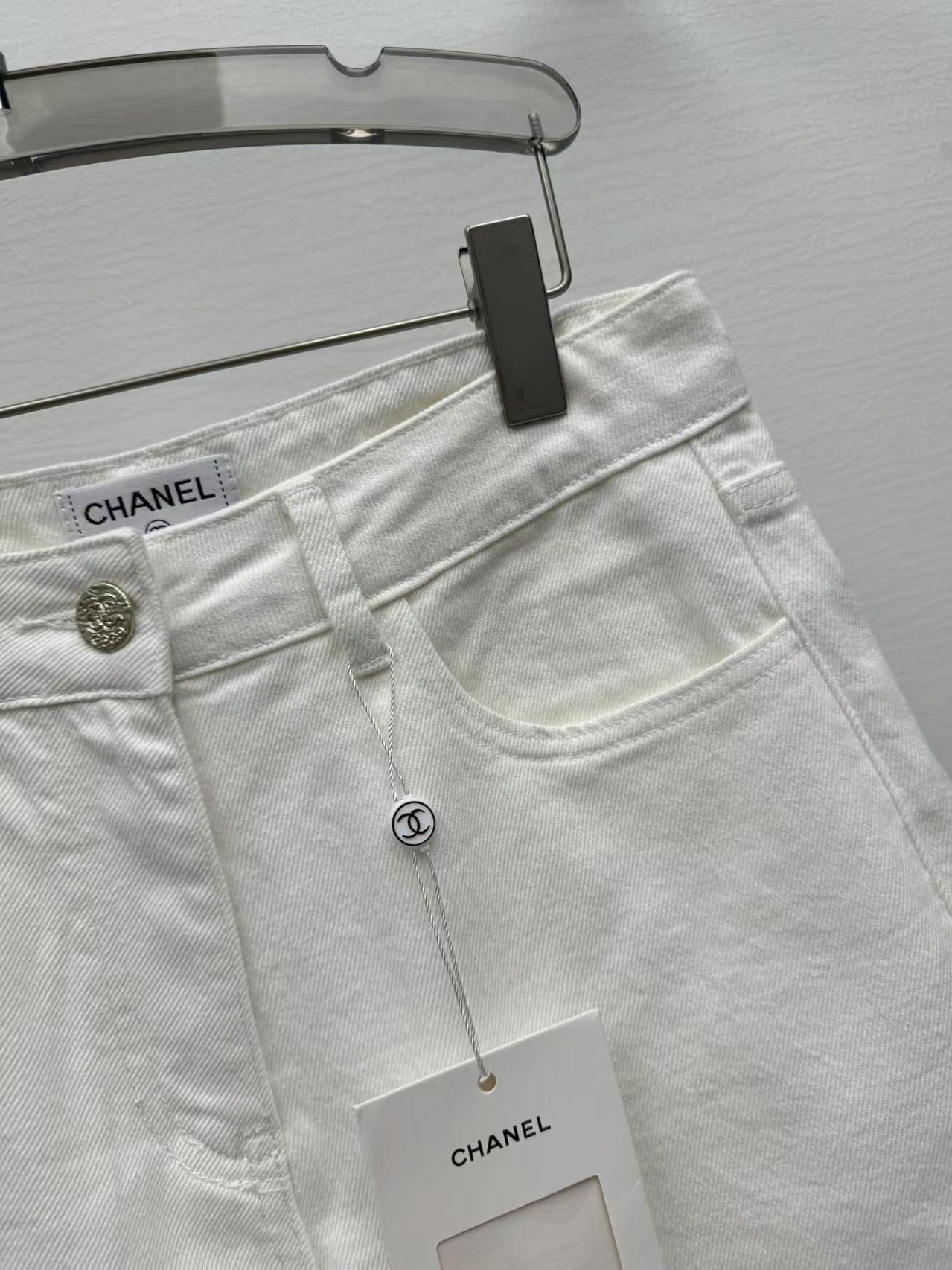 bedruckte Jeansshorts