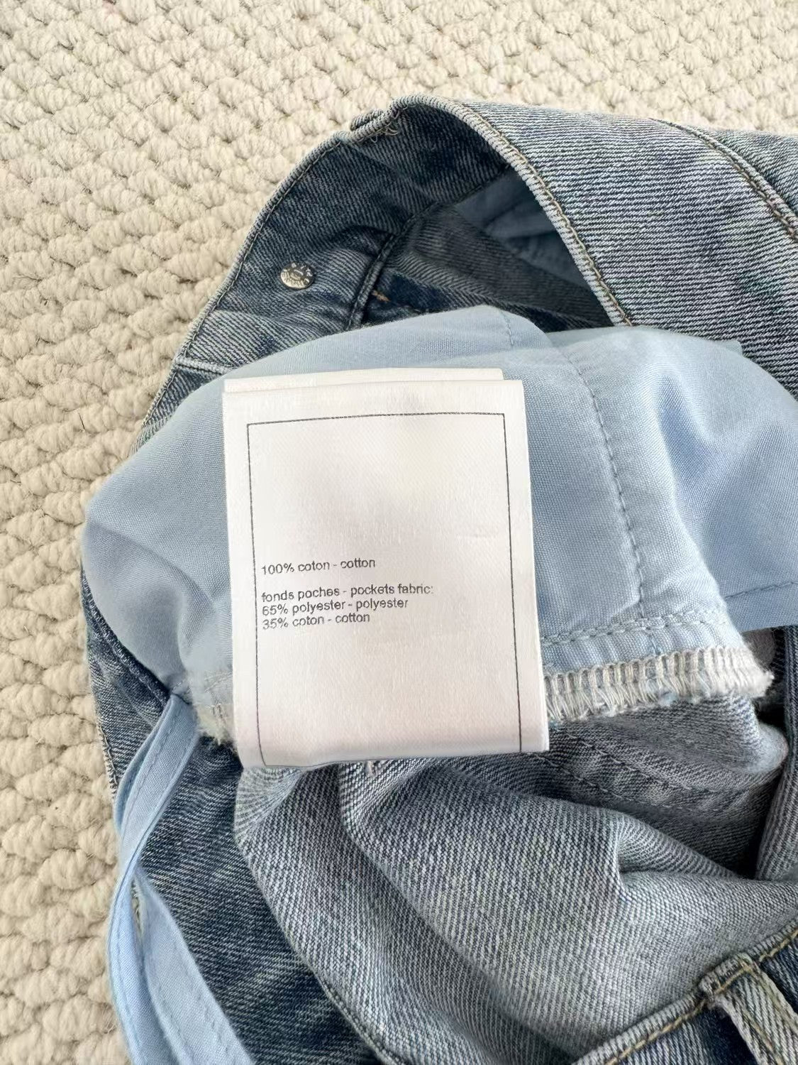 Short en jean brodé Coco, petit parfum, nouveauté été 2025, SML