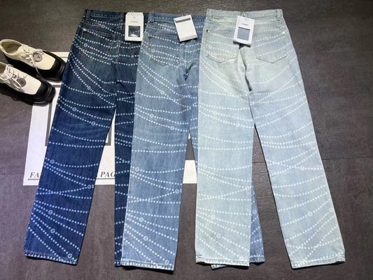 Pantalon droit en denim nacré, nouveauté printemps/été, 25p