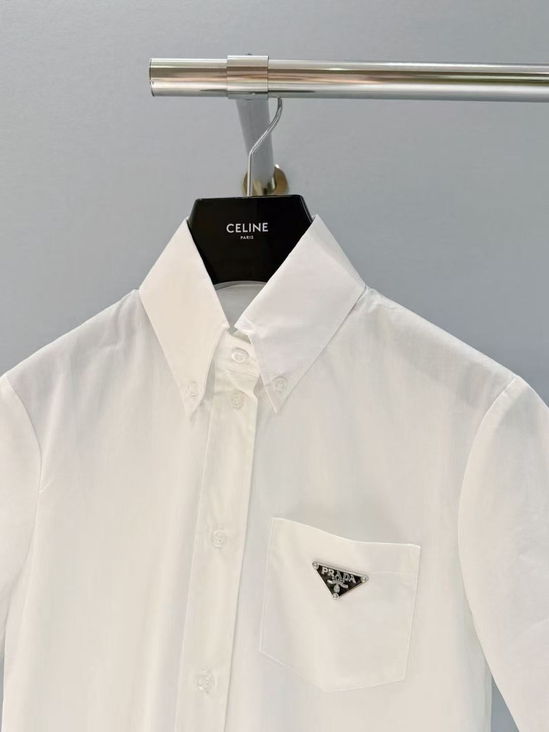 Weißes Hemd✨Klassisches Hemd im College-Stil