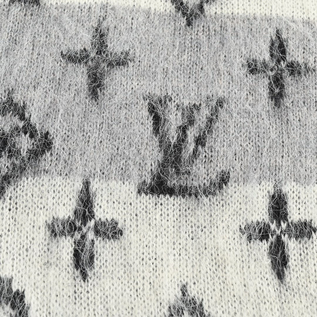 Pullover aus Mohair mit Allover-Print für Presbyopie