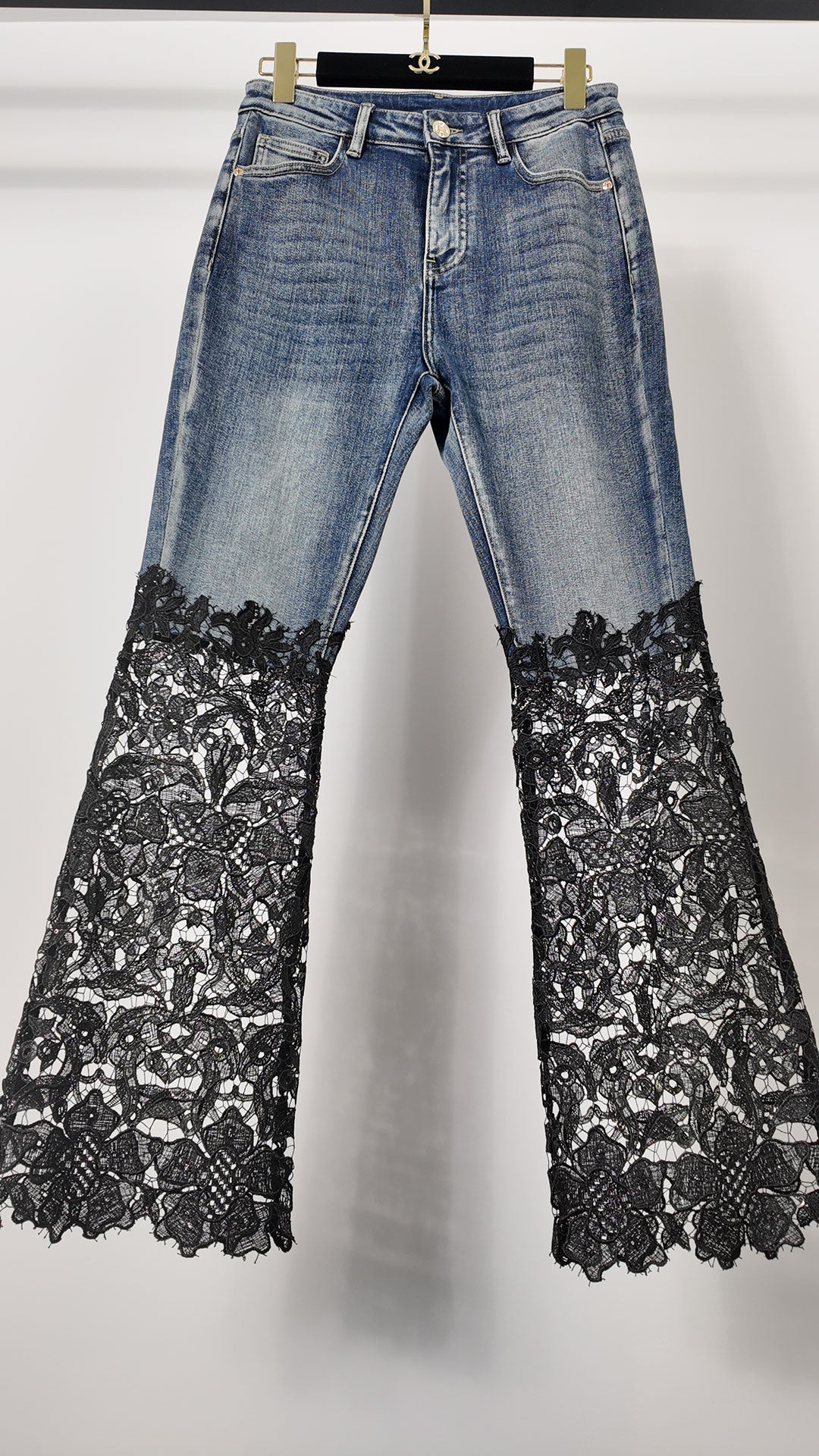 Jean vintage en dentelle